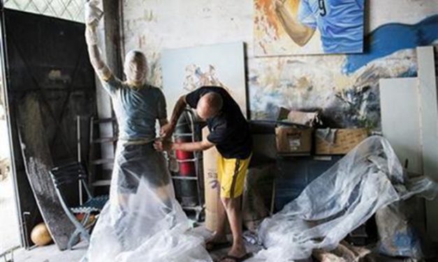 Qué dijo Luis Suarez cuando la inauguración de su monumento.