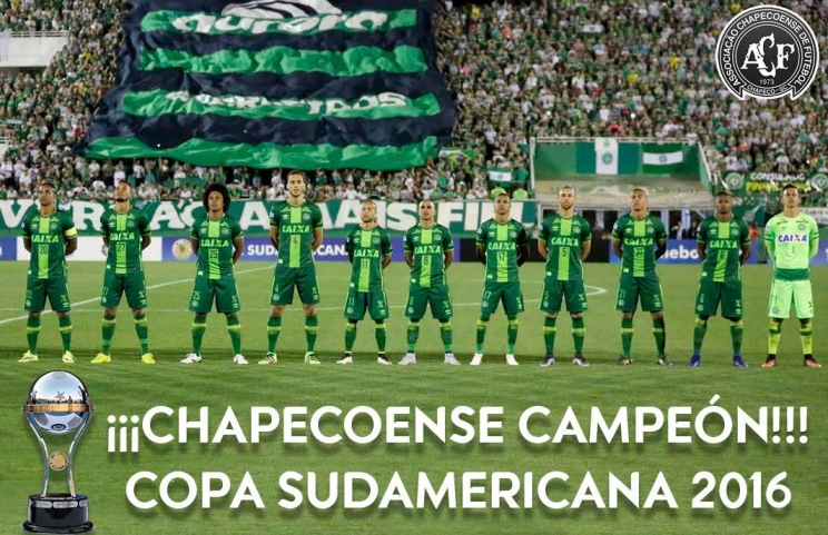 Conmebol otorgó a Chapecoense el título de Campeón de la Sudamericana