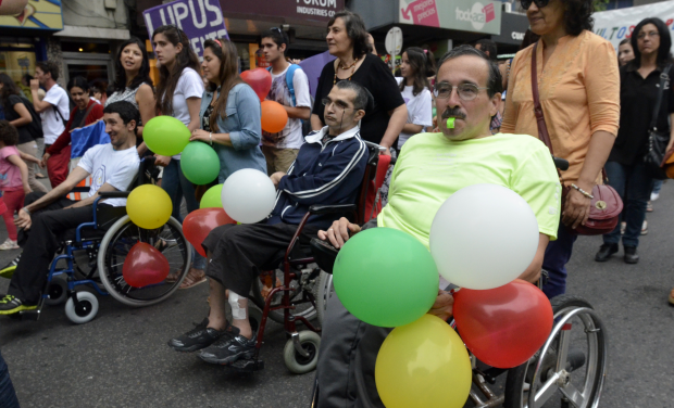 Marcha por la Accesibilidad y la Inclusión previo al Día Internacional de la Discapacidad