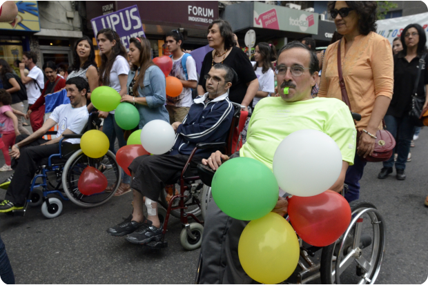 Marcha por la Accesibilidad y la Inclusión previo al Día Internacional de la Discapacidad