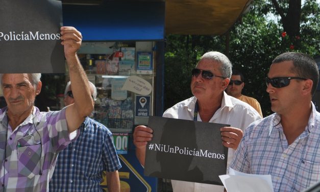 Sindicato policial con escaso apoyo durante movilización