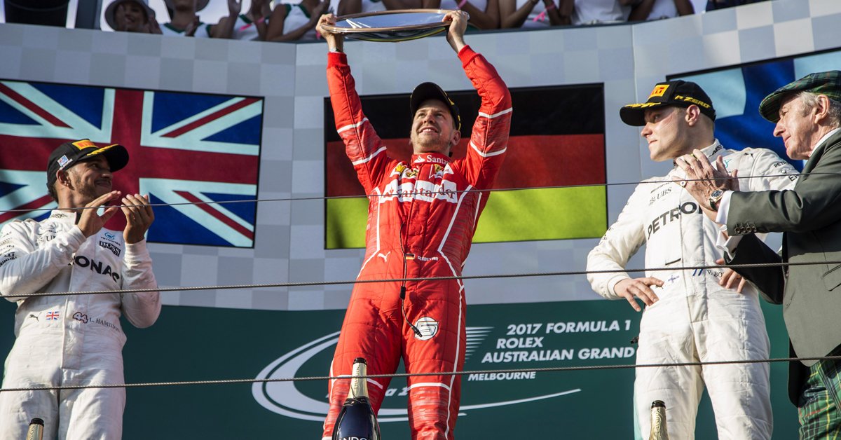 Vettel y Ferrari ganan la primera competencia de Fórmula 1