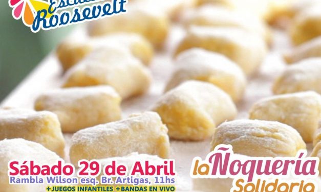 Escuela Roosevelt organiza «ñoquería solidaria» este sábado