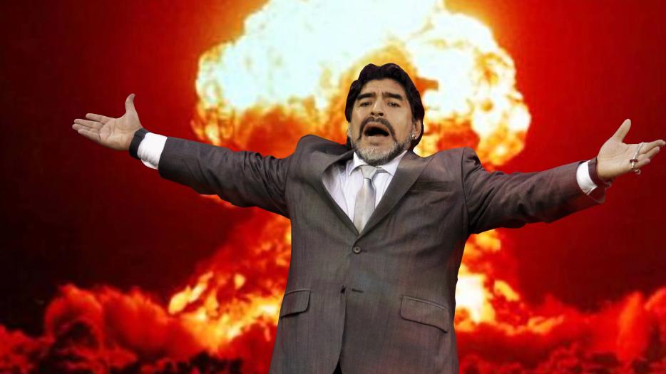 Maradona en llamas…en CAFE EXPRESS