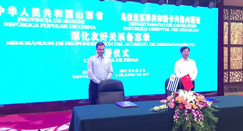 Canelones: China cooperará en gestión de parques industriales y tecnológicos