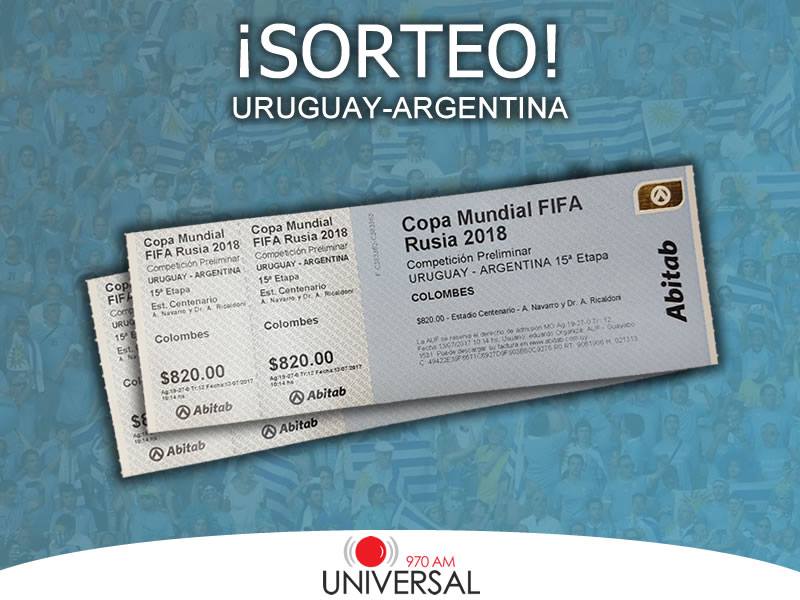 ¡Últimas horas para ganarte dos entradas para Uruguay-Argentina!