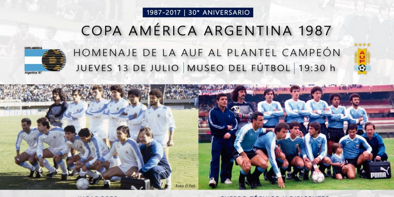 Homenaje a los campeones de la Copa América 1987