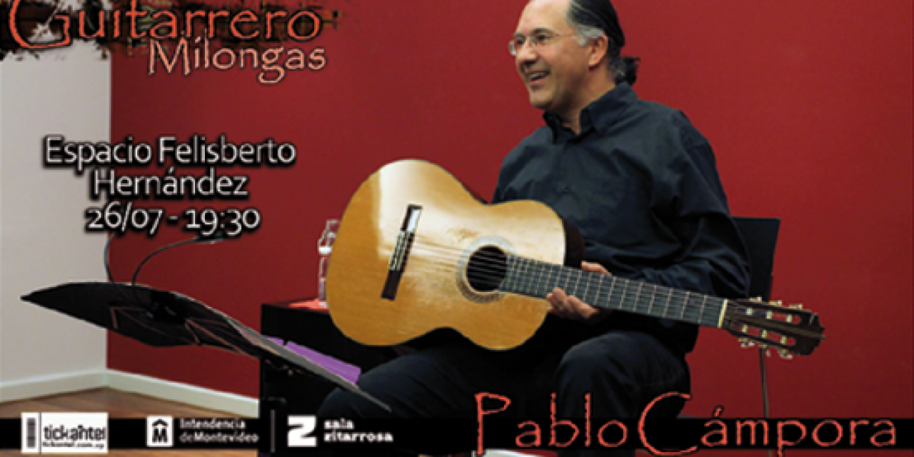 Pablo Cámpora presenta «Guitarrero» en Sala Zitarrosa