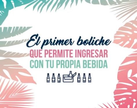 El boliche que propone ingresar con el alcohol de la previa