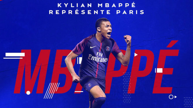 Mbappé ya es jugador del París Saint-Germain