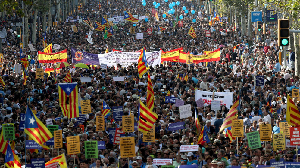 Miles en Barcelona contra el terrorismo
