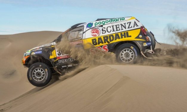 El «oso» Lafuente en el Rally de Atacama
