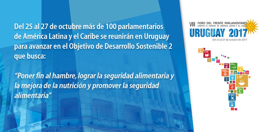 ¿Por qué se realiza un foro contra el hambre del continente en el Parlamento uruguayo?