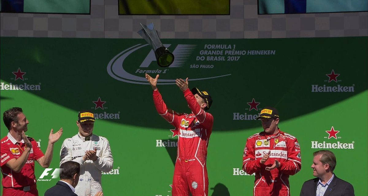 Sebastian Vettel gana el GP de Brasil de F1