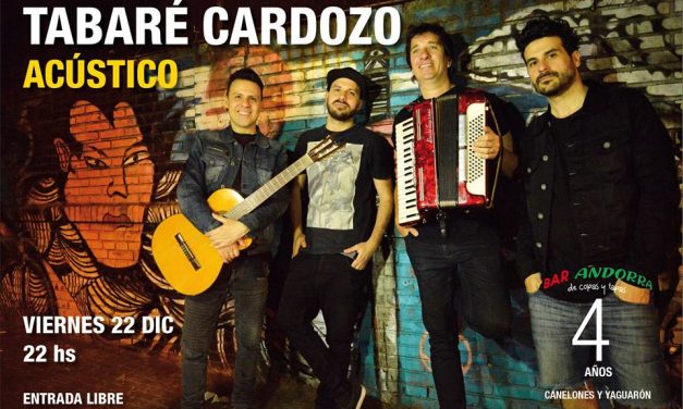 Tabaré Cardozo se presenta en Bar Andorra