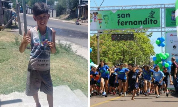 El pequeño que ganó una carrera a pies descalzos
