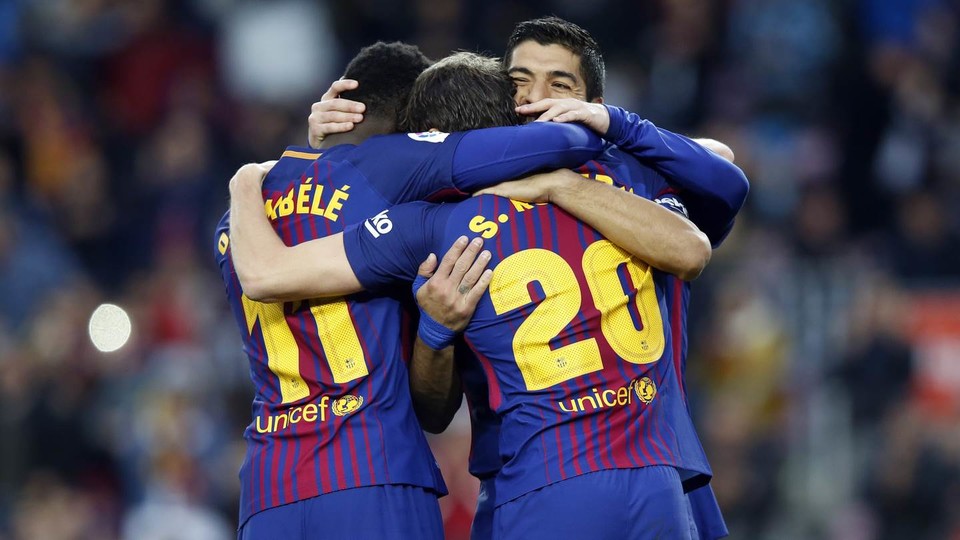 Otro récord de Suárez en la victoria de Barcelona (#video)