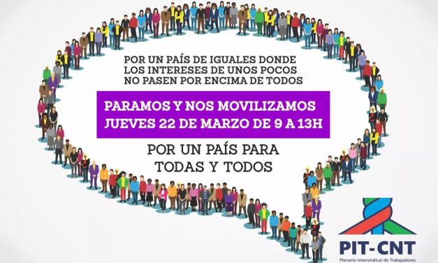 Jueves con paro general parcial y sin escuelas en todo el país