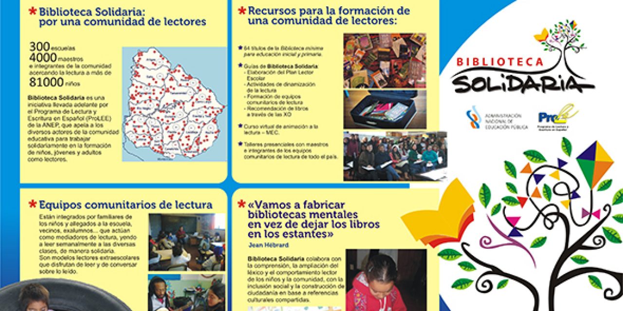 Serán 1000 las escuelas con Biblioteca Solidaria en Uruguay (video)