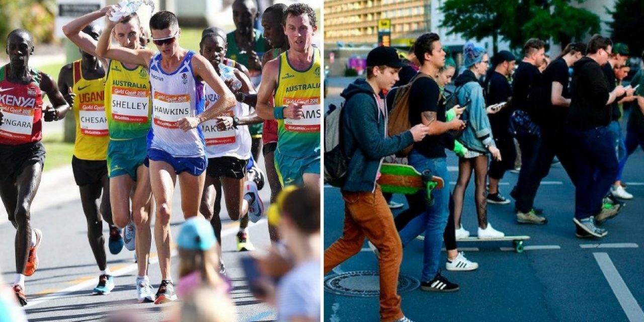 Maratonista colapsó en plena competencia y los espectadores sacaron fotos en lugar de ayudarlo