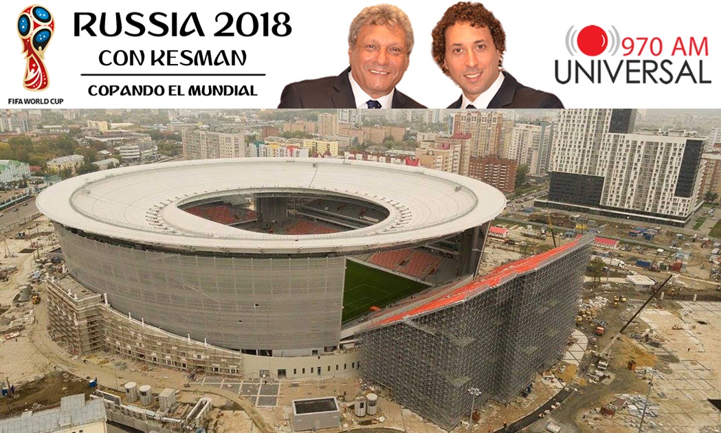 Inauguran estadio de Ekaterimburgo donde debuta Uruguay