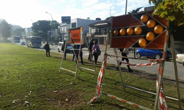 Nuevo desvío al Este por avance de obra en Av. Italia