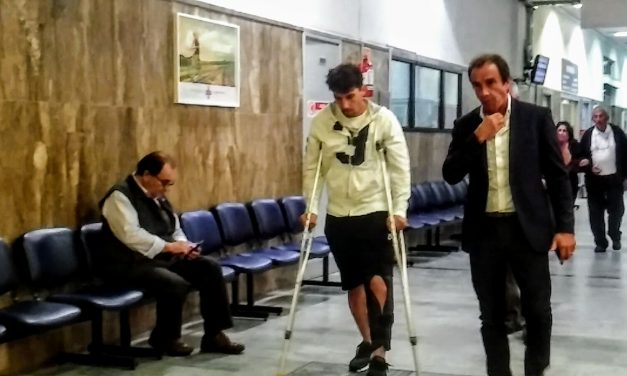 Corujo sufrió una triple lesión en su rodilla y tendrá 8 meses de recuperación