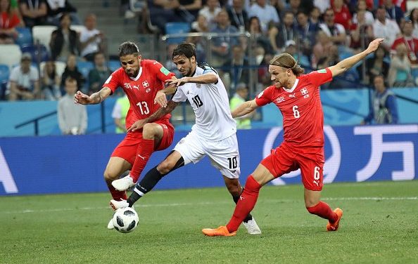 Suiza está en octavos tras igualar 2 a 2 ante Costa Rica