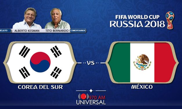 México busca una nueva victoria por el Grupo F ante Corea. Seguí el partido por 970 Universal