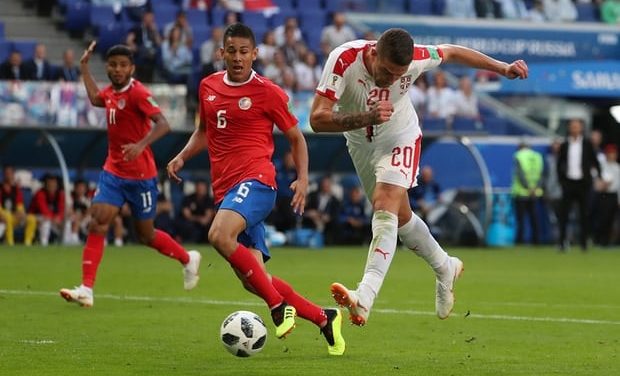 Serbia frustró el debut de Costa Rica