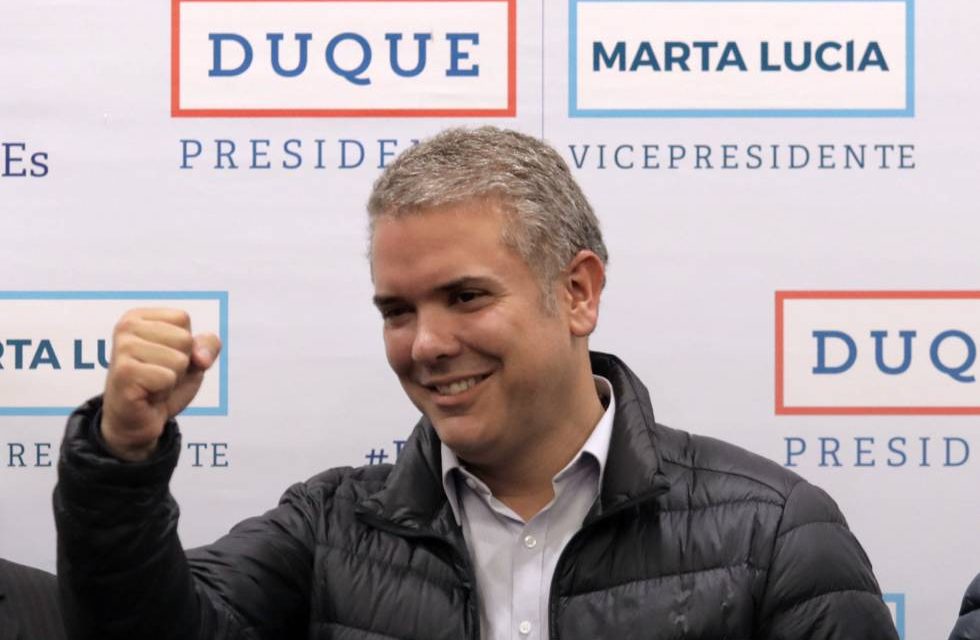 El derechista Iván Duque gana las elecciones en Colombia