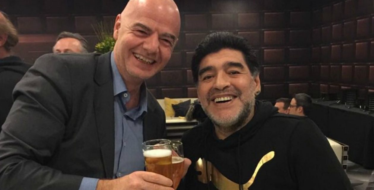 Maradona Presidente en Bielorrusia FIFA le paga por cada presencia mundial