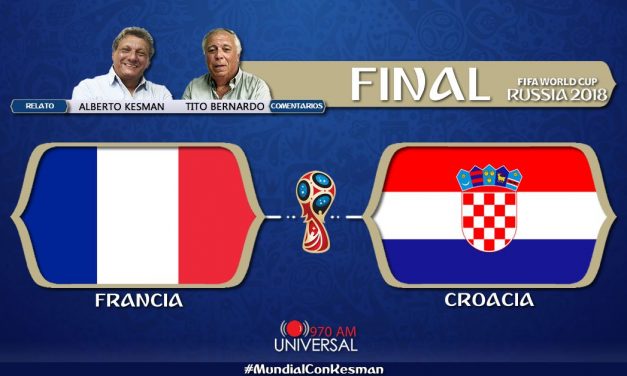 Francia y Croacia bucan la gloria en la Final del Mundial de Rusia 2018. Viví el encuentro por 970 Universal
