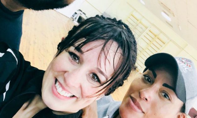 “Cris” Namús fue otra vez sparring de una supercampeona mundial en Ucrania