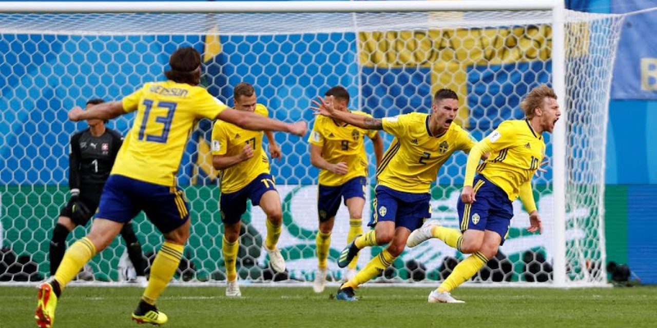 Forsberg marcó la diferencia y Suecia está en cuartos