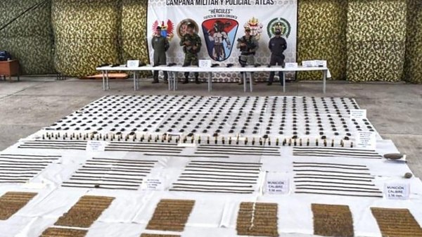 El Ejército descubrió un gigantesco depósito de armas y explosivos de «Guacho», jefe de las FARC