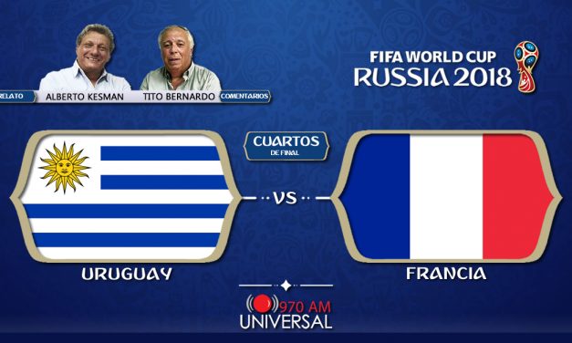 La Celeste enfrenta a Les Bleus en busca de la semifinal del Mundial. Seguí el partido por 970 Universal