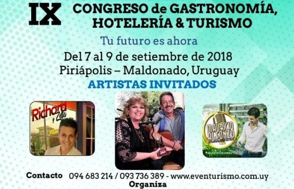 El IX Congreso de Gastronomía, Hotelería y Turismo será en Piriápolis
