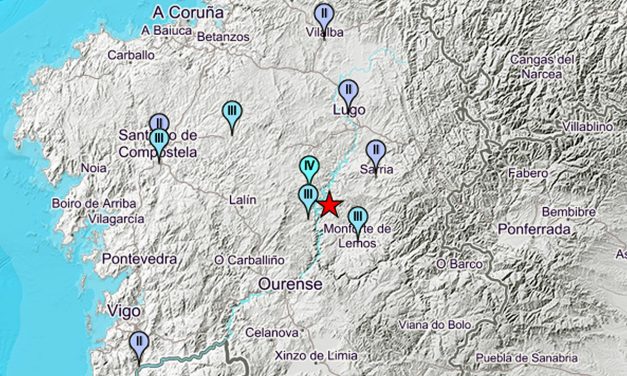 Un terremoto de magnitud 3,5 sacude parte de Galicia