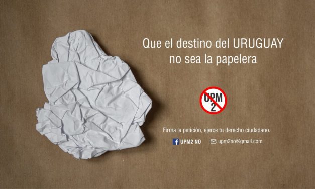 Entregan firmas  “Por Uruguay sin UPM 2”