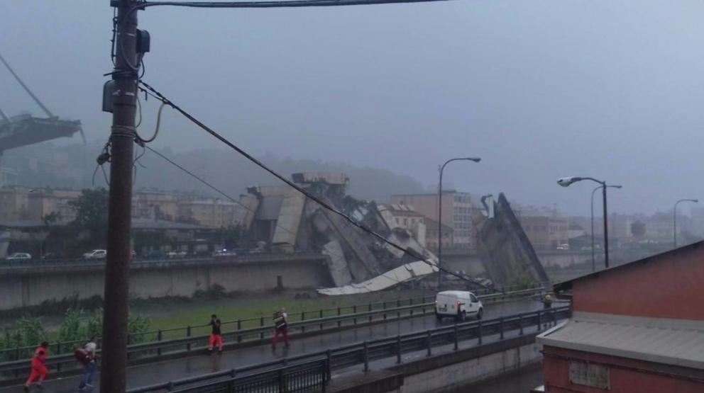 Dramático derrumbe de viaducto en Génova deja 35 muertos (video)