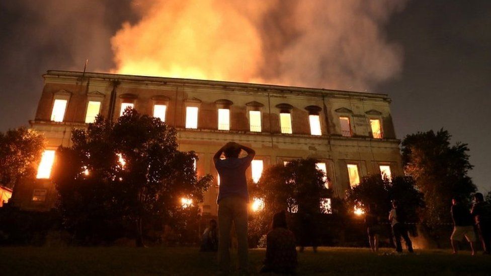 Irreparable pérdida por el incendio del Museo de Río de Janeiro