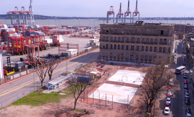 Avanzan obras en Plaza 1 de Ciudad Vieja