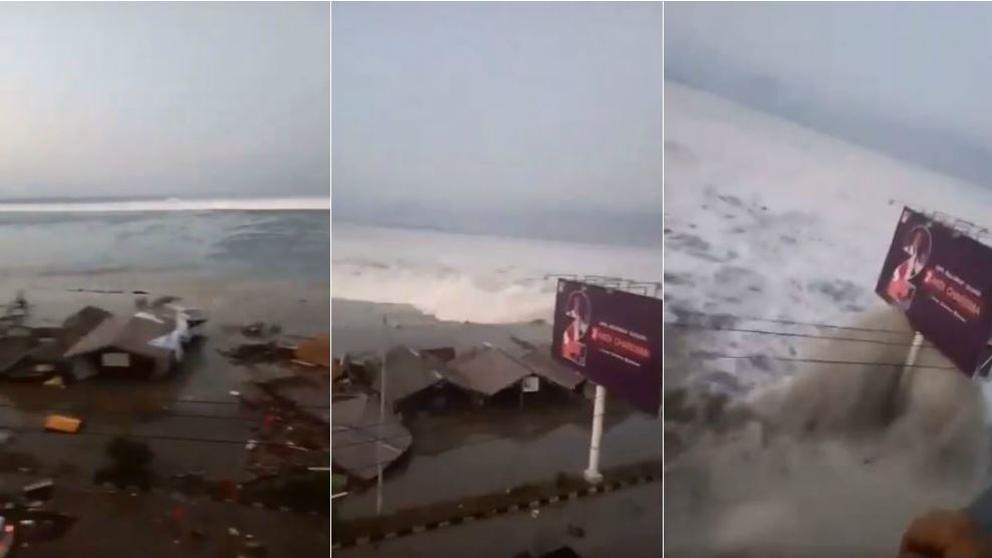 Tsunami en Indonesia provoca varios muertos (Video)