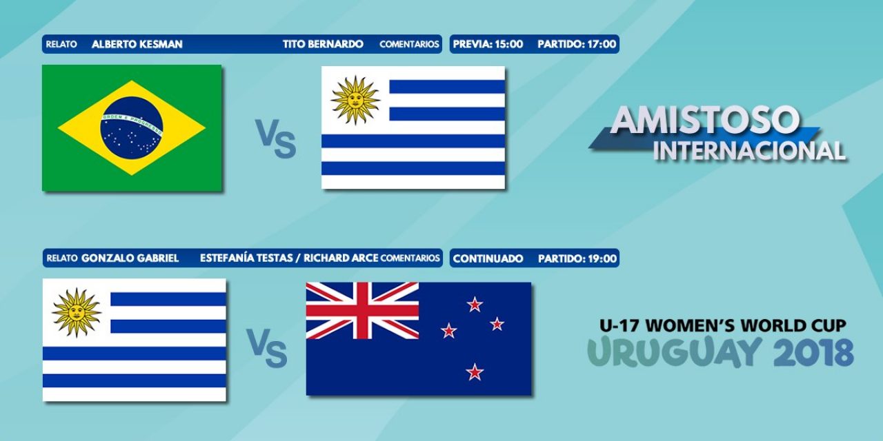 Las selecciones uruguayas mayor y femenina sub 17 verán acción. Seguí los partidos en 970 Universal
