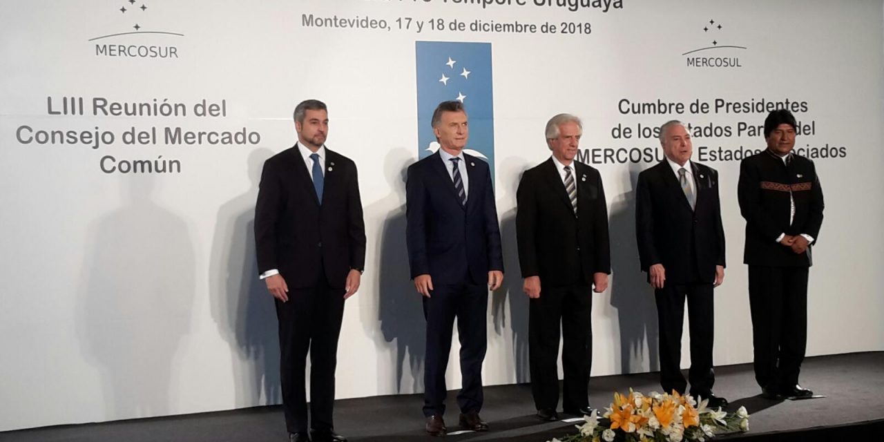 Uruguay le transfirió la presidencia pro tempore a Argentina