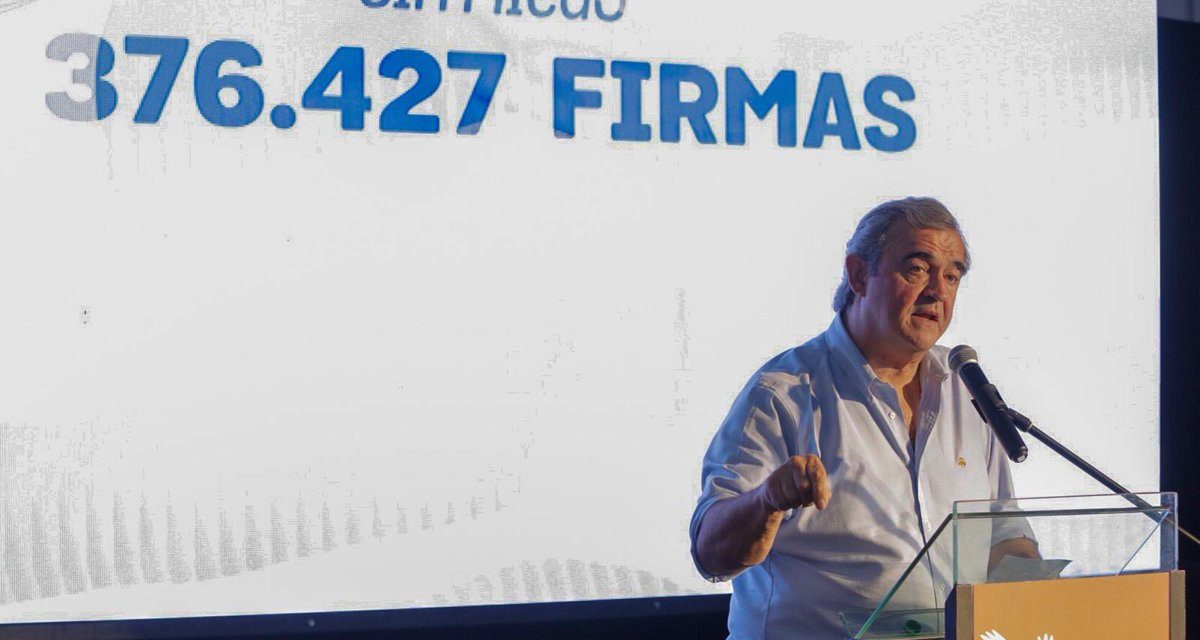 Larrañaga anunció 300 mil firmas para el plebiscito