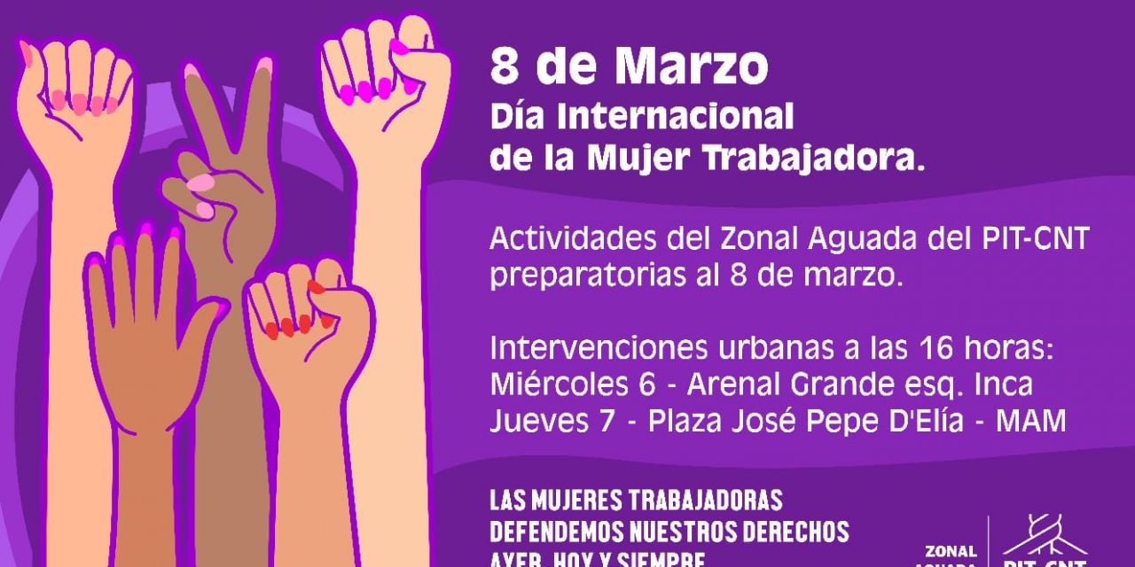 Pit Cnt organiza actividades en Aguada previo al Día de la Mujer