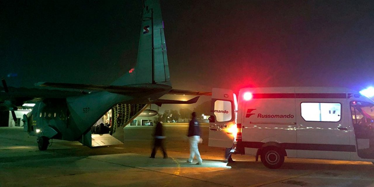 Fuerza Aérea trasladó desde Brasil a uruguayo con pancreatitis aguda