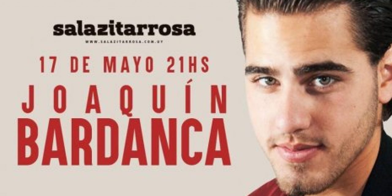 El cantante Joaquín Bardanca se presenta en Sala Zitarrosa a beneficio de la Escuela Roosevelt